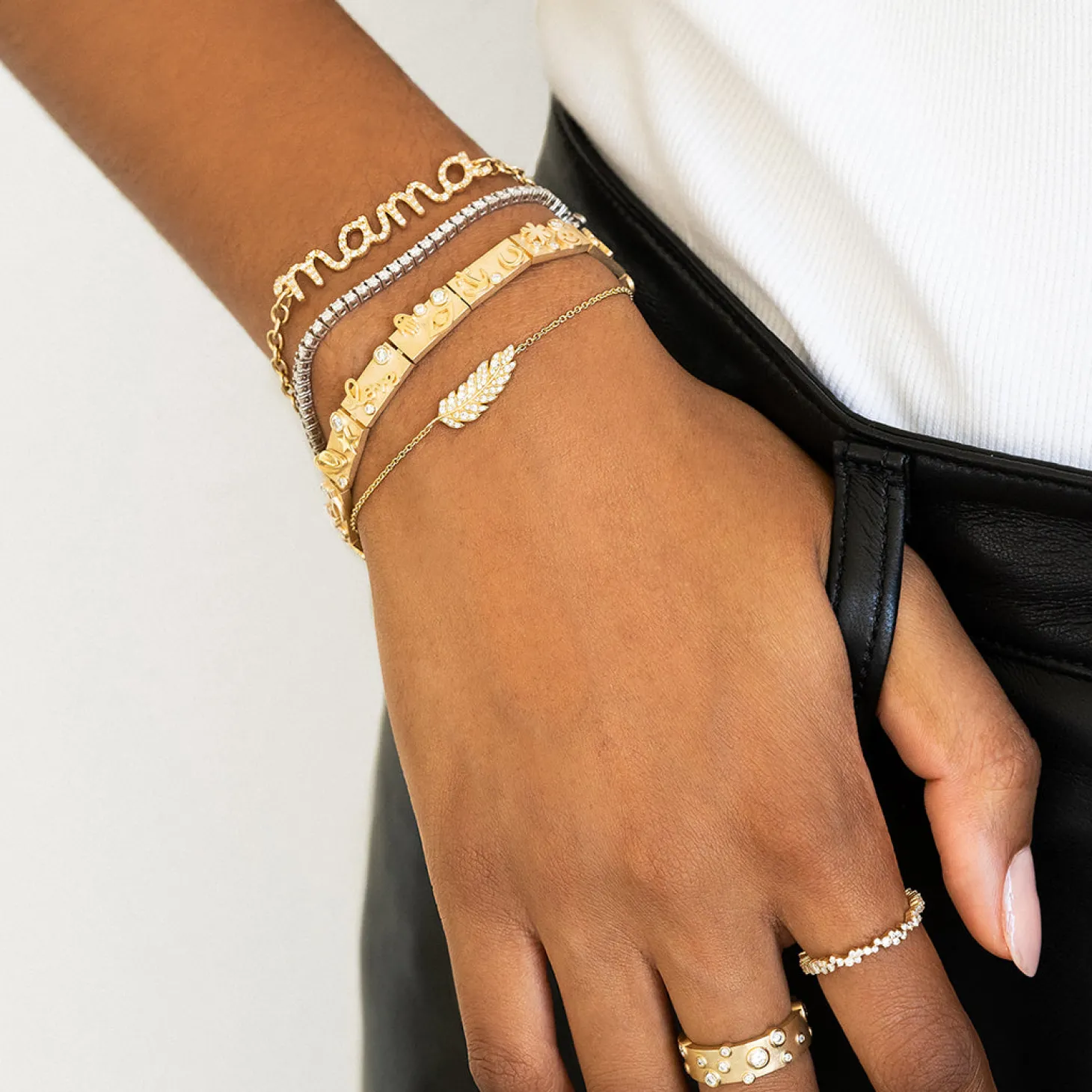 Gold & Diamond Small Cocktail Eternity Ring