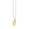 Gold & Diamond Small Egyptian Cat Charm