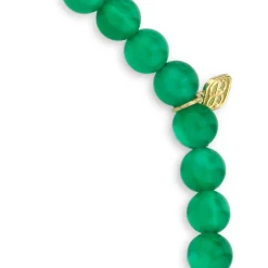 Gold & Diamond Small Eye on Green Onyx