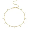 Gold & Diamond Small Fringe Anklet