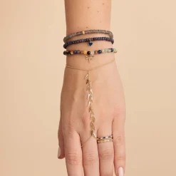 Gold & Diamond Small Fringe Princess Bracelet