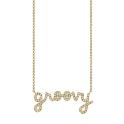 Gold & Diamond Small Groovy Necklace
