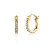 Gold & Diamond Small Huggie Hoops