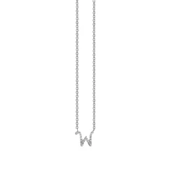 Gold & Diamond Small Initial Necklace