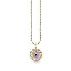Gold & Diamond Small Marquise Eye Charm