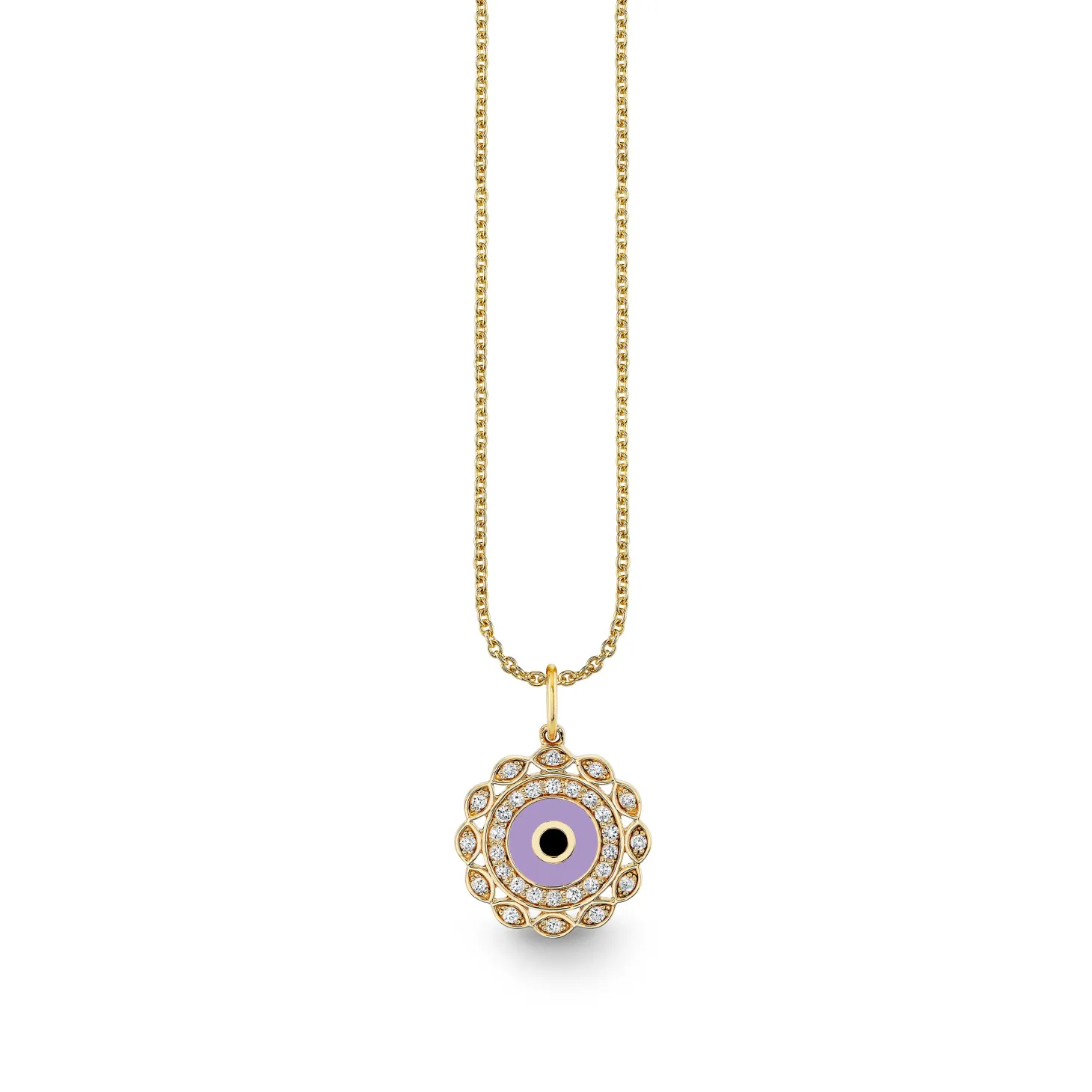 Gold & Diamond Small Marquise Eye Charm