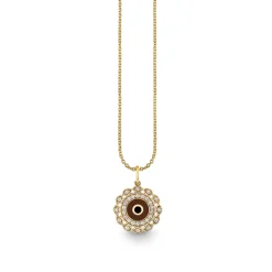 Gold & Diamond Small Marquise Eye Charm