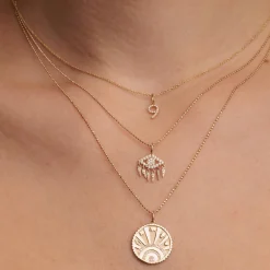 Gold & Diamond Small Number Charm
