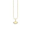 Gold & Diamond Small Saturn Charm
