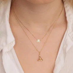 Gold & Diamond Small Sitting Buddha Charm