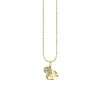 Gold & Diamond Small Squirrel Charm