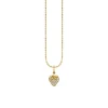 Gold & Diamond Small Strawberry Charm