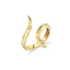Gold & Diamond Snake Ring