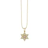 Gold & Diamond Star of David Charm
