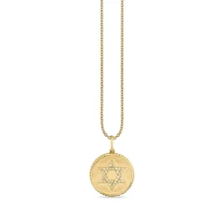 Gold & Diamond Star of David Coin