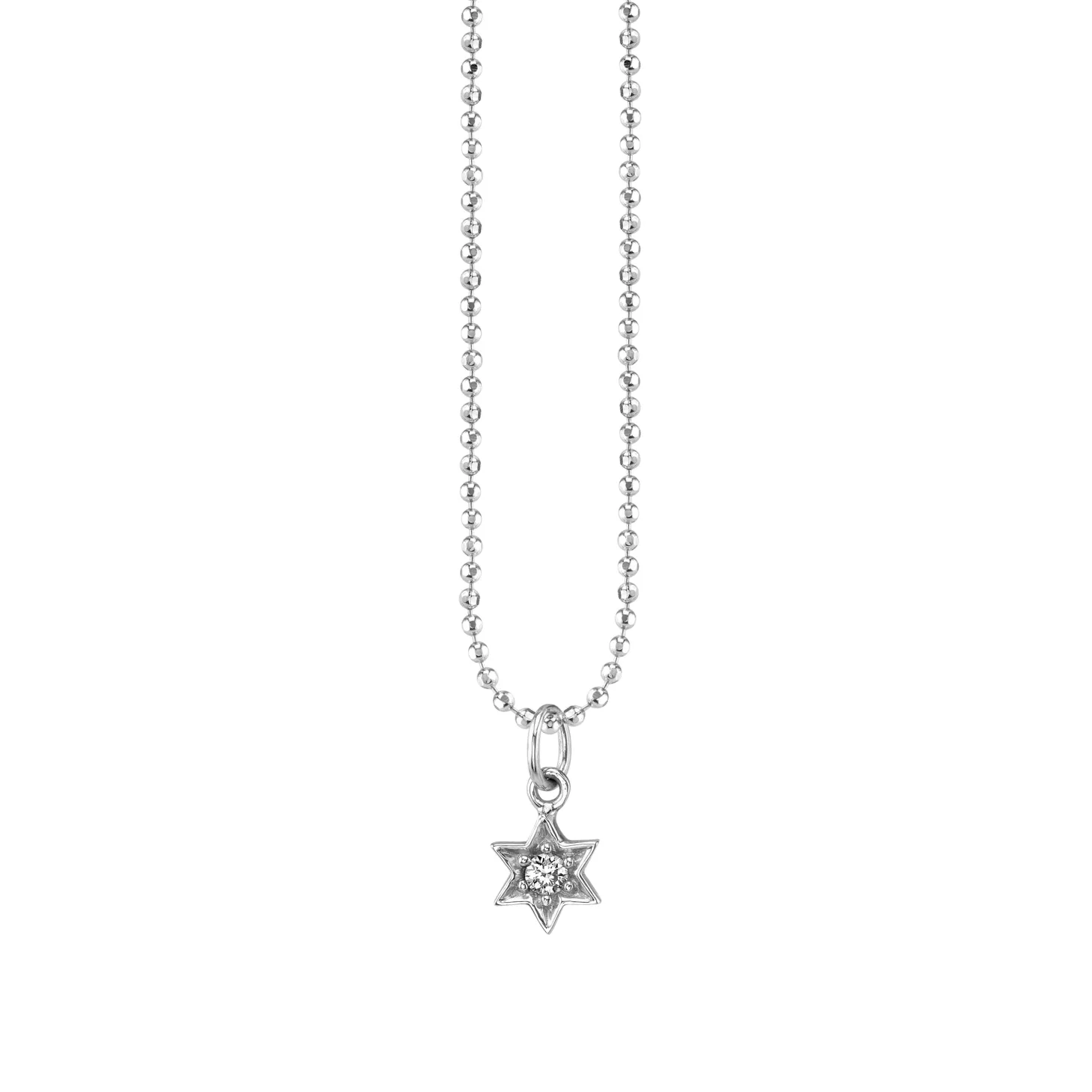 Gold & Diamond Star of David Charm