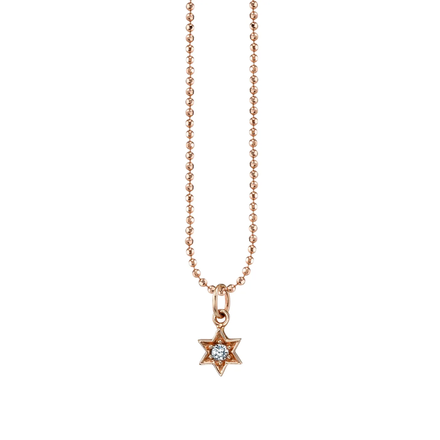 Gold & Diamond Star of David Charm