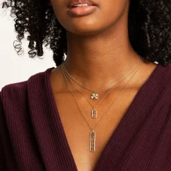 Gold & Diamond Starburst and Eye Cartouche Charm
