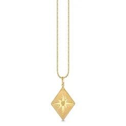 Gold & Diamond Sundial Medallion