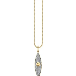 Gold & Diamond Surfboard Charm