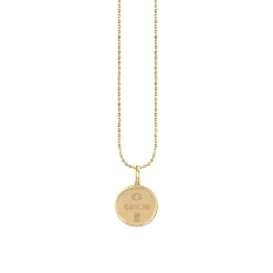 Gold & Diamond Taurus Zodiac Medallion