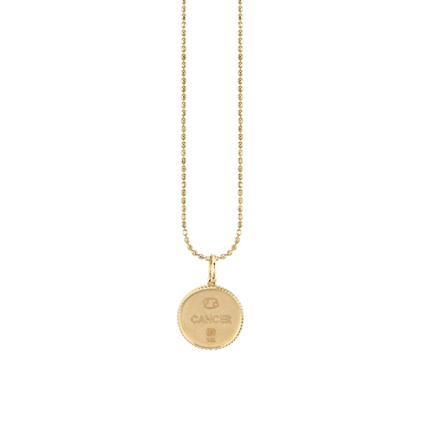 Gold & Diamond Taurus Zodiac Medallion