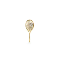 Gold & Diamond Tennis Racquet Stud