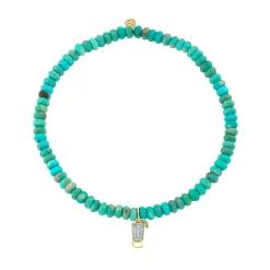 Gold & Diamond Tequila Shot on Turquoise
