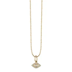 Gold & Diamond Tiny Eye Charm