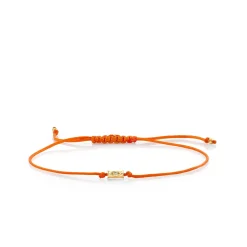 Gold & Diamond Tiny Eye Cord Bracelet