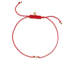 Gold & Diamond Tiny Marquise Eye Cord Bracelet