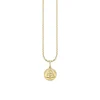 Gold & Diamond Tiny Sitting Buddha Coin Charm