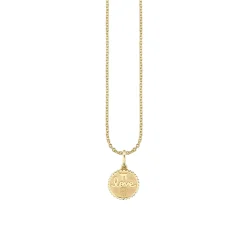 Gold & Diamond Tiny Star of David Coin