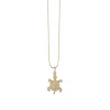 Gold & Diamond Turtle Charm