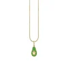 Gold & Emerald Avocado Charm