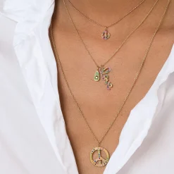 Gold & Emerald Avocado Charm