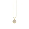 Gold & Enamel Happy Face Charm