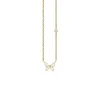 Gold & Enamel Mini Butterfly Necklace