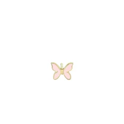 Gold & Enamel Mini Butterfly Stud