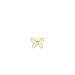 Gold & Enamel Mini Butterfly Stud