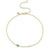 Gold & Enamel Mini Elephant Anklet