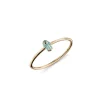 Gold & Enamel Mini Hamsa Ring