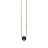 Gold & Enamel Mini Happy Face Necklace