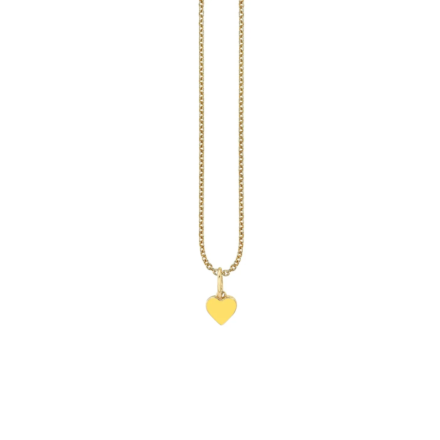 Gold & Enamel Mini Heart Charm