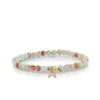 Gold & Enamel Tiny Butterfly on Impression Jasper