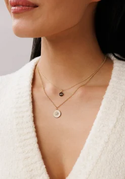 Gold & Enamel Tiny Eye Medallion Charm