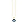 Gold & Enamel Tiny Hamsa Medallion Charm