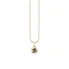 Gold & Enamel Tiny Om Medallion Charm