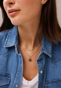 Gold & Pavé Diamond Hope Necklace