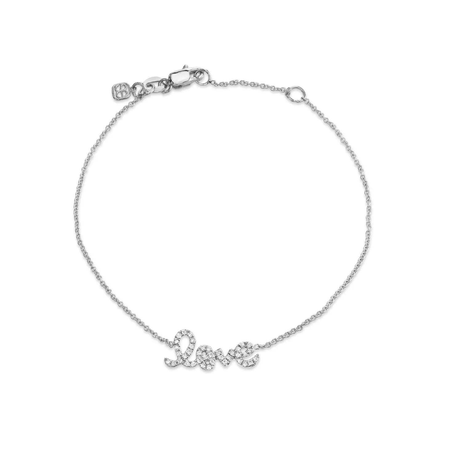 Gold & Pavé Diamond Love Bracelet
